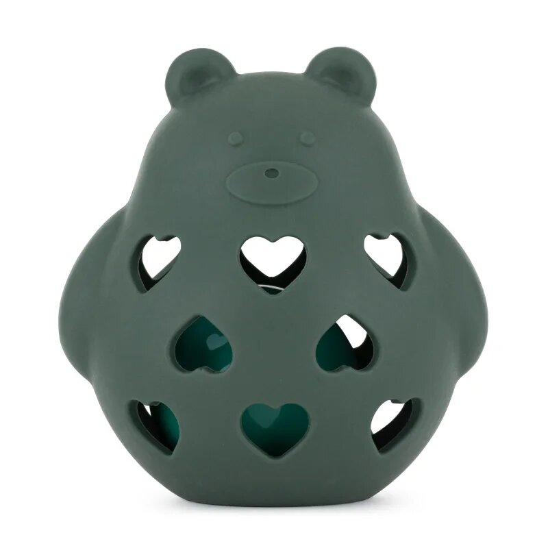 Petite&Mars Bear Basil 0m+ jucărie zornăitoare Misty Green 1 buc