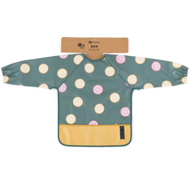 Petite&Mars Ben bavețică cu mâneci lungi 2 y+ Beige Citrus 1 buc