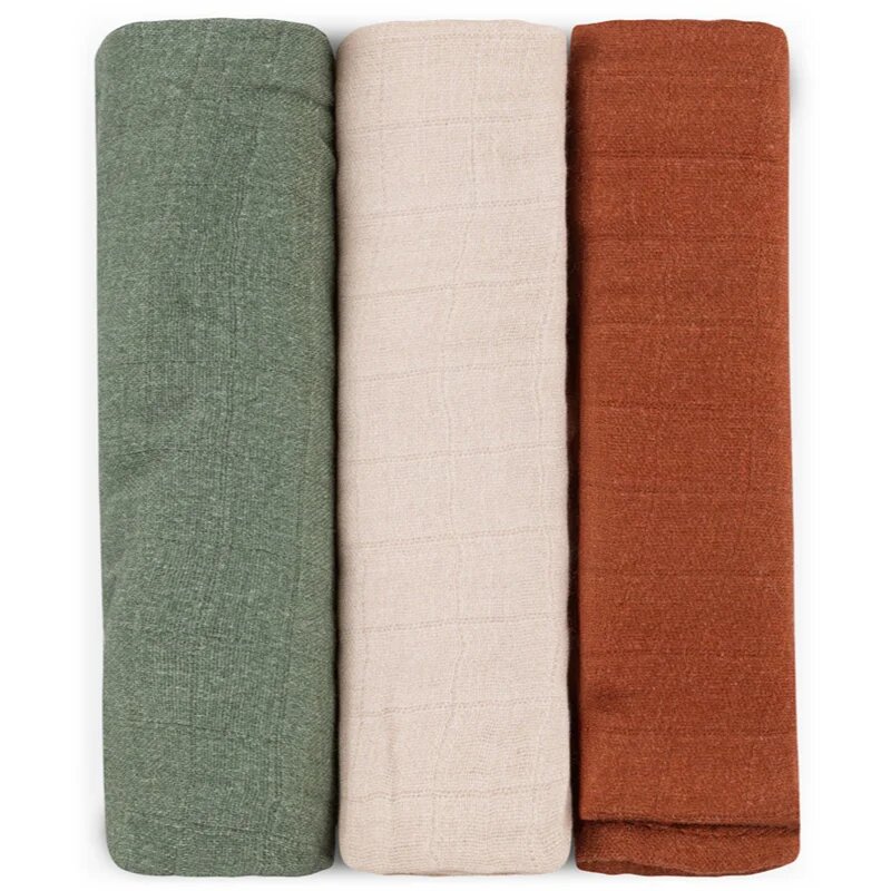 Petite&Mars Moussy scutece textile Earth Tones 68 x 68 cm 3 buc