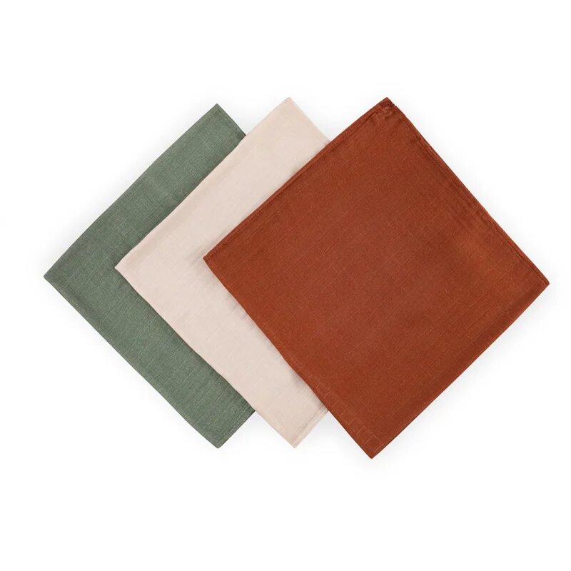 Petite&Mars Moussy scutece textile Earth Tones 68 x 68 cm 3 buc