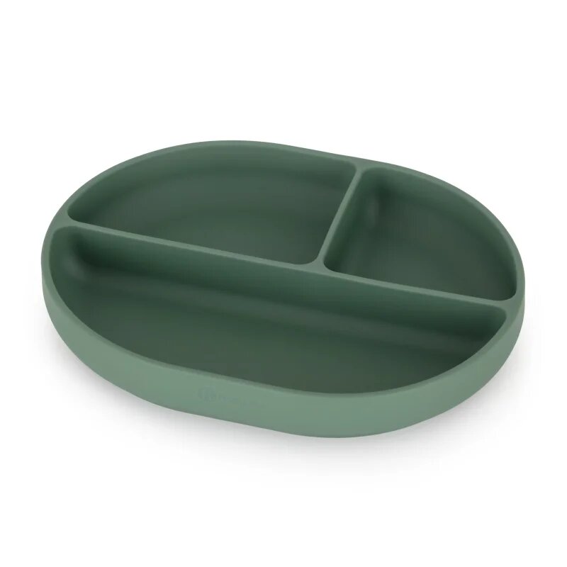 Petite&Mars Take&Match 6m+ farfurie compartimentată cu ventuză Misty Green 1 buc