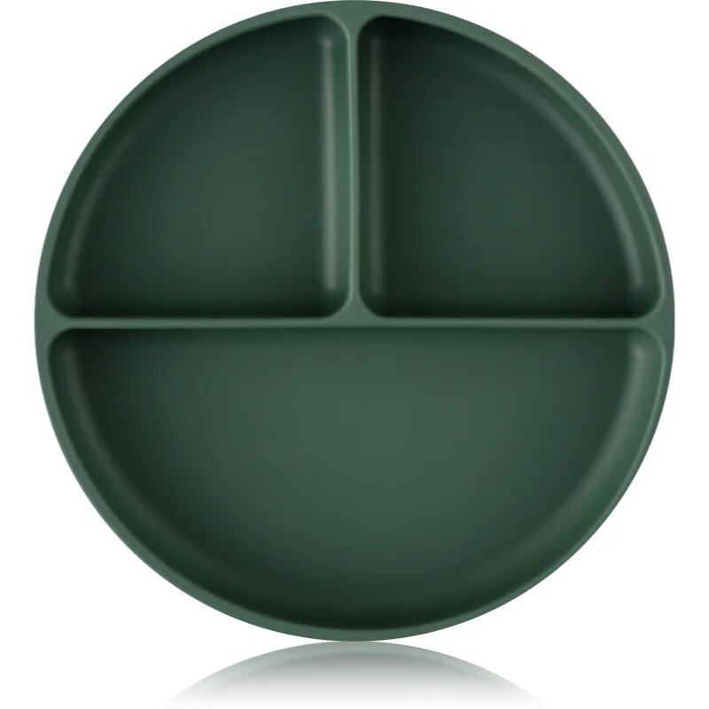 Petite&Mars Take&Match 6m+ farfurie compartimentată rotund Misty Green 1 buc