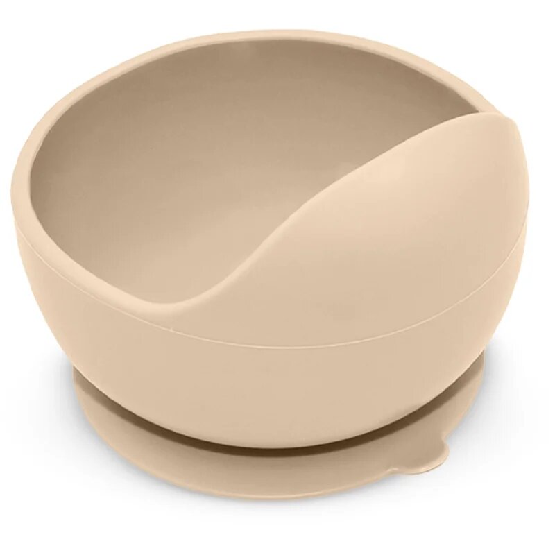Petite&Mars Take&Match Silicone Bowl castron cu ventuză Desert Sand 6 m+ 360 ml