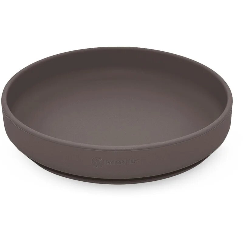 Petite&Mars Take&Match Silicone Plate farfurie cu ventuză Bitter Cocoa 6m+ 1 buc