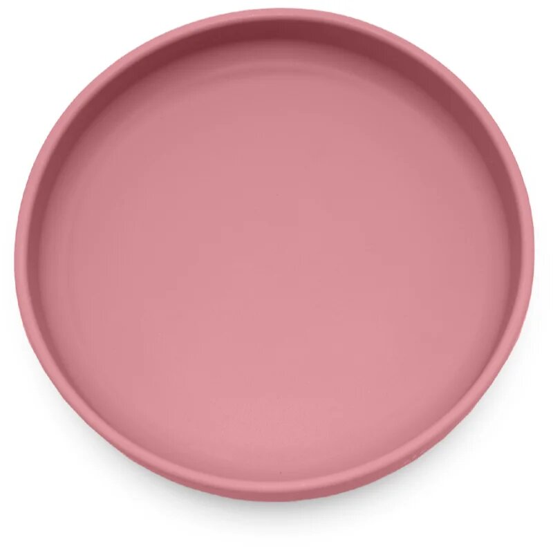 Petite&Mars Take&Match Silicone Plate farfurie cu ventuză Dusty Rose 6 m+ 1 buc