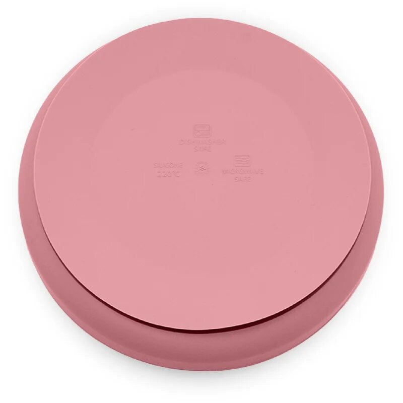 Petite&Mars Take&Match Silicone Plate farfurie cu ventuză Dusty Rose 6 m+ 1 buc