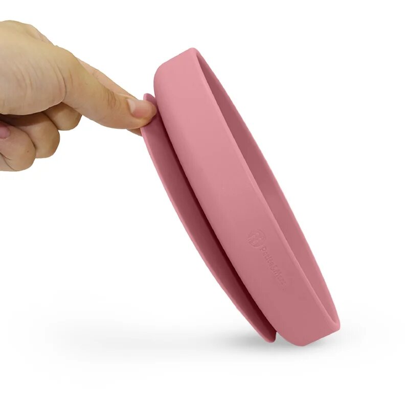 Petite&Mars Take&Match Silicone Plate farfurie cu ventuză Dusty Rose 6 m+ 1 buc