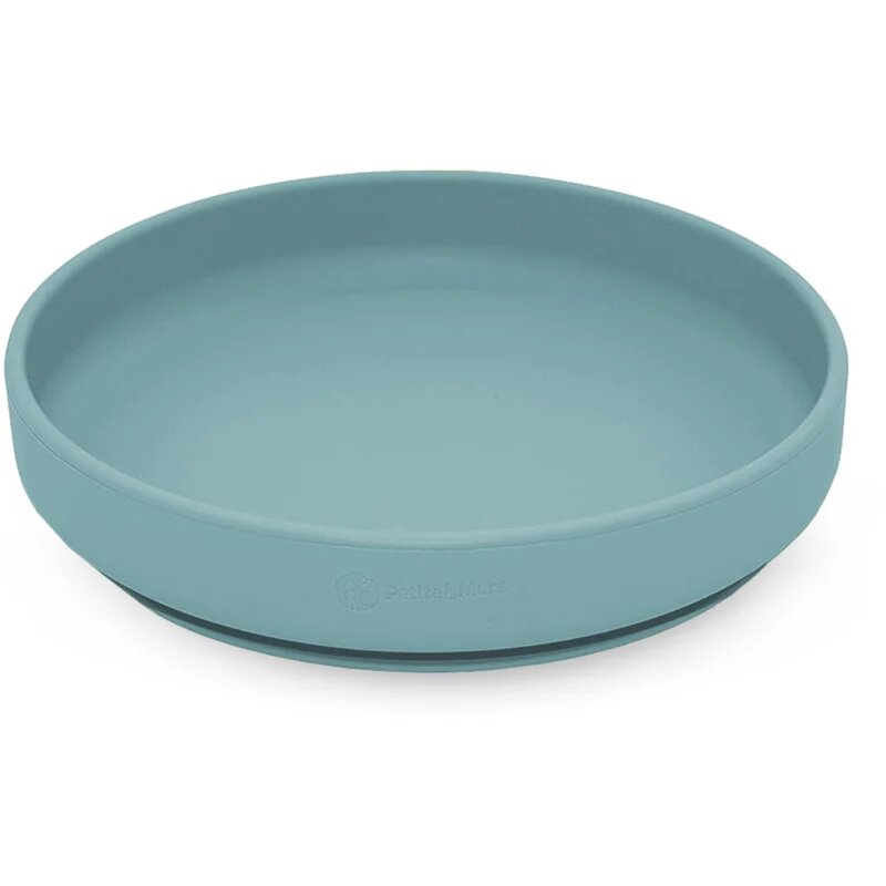 Petite&Mars Take&Match Silicone Plate farfurie cu ventuză Frosted Sky 6m+ 1 buc