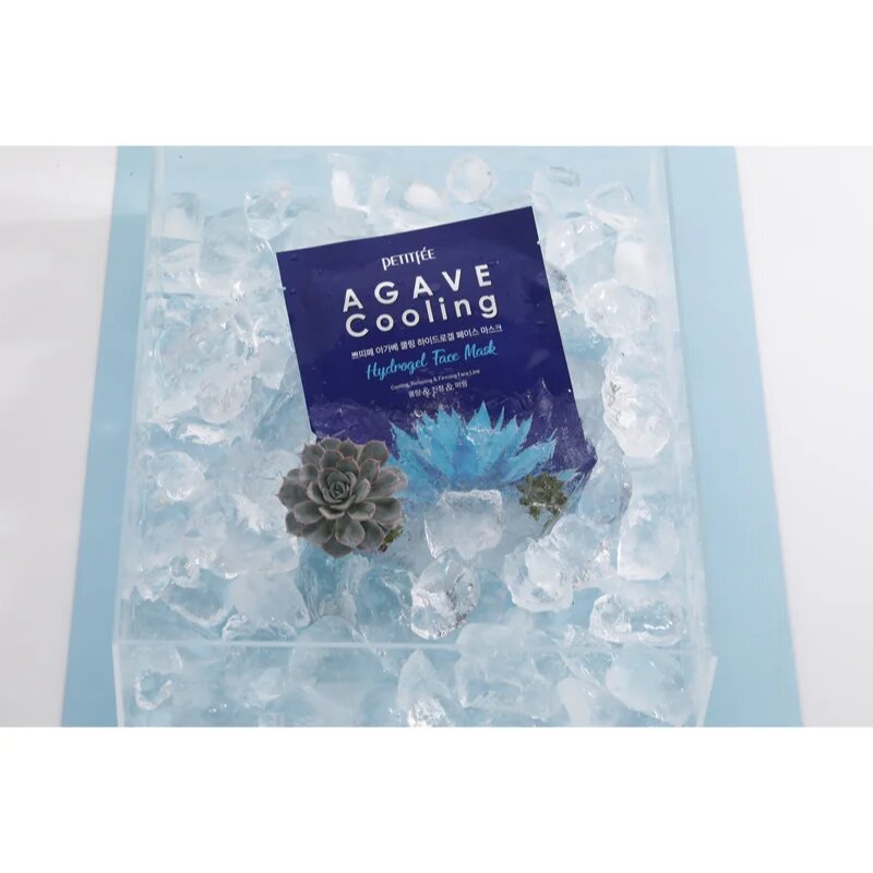 Petitfée Agave Cooling mască intensă cu hidrogel pentru netezirea pielii 32 g