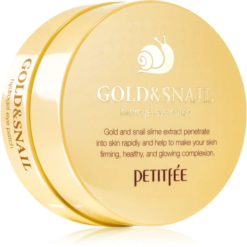 Petitfée Gold & Snail masca hidrogel pentru ochi extract de melc 60 buc