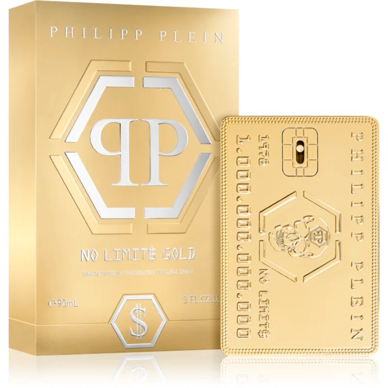 Philipp Plein No Limit$ Gold Eau de Parfum pentru bărbați 90 ml