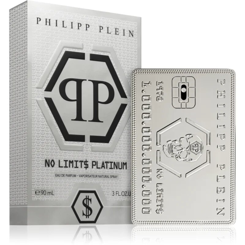 Philipp Plein No Limit$ Platinum Eau de Parfum pentru bărbați 90 ml