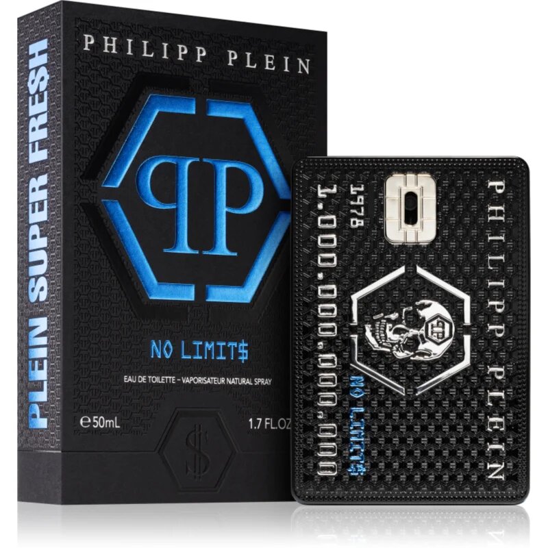 Philipp Plein No Limit$ Super Fresh Eau de Toilette pentru bărbați 50 ml