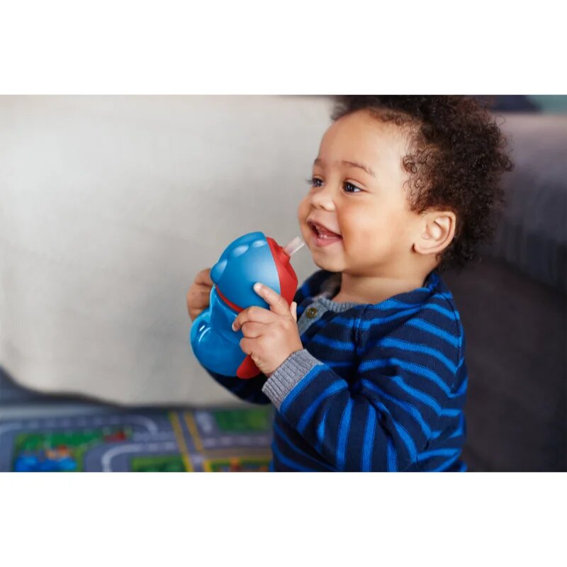 Philips Avent Bendy Straw SCF796/01 9m+ ceasca cu pai flexibil Blue 200 ml