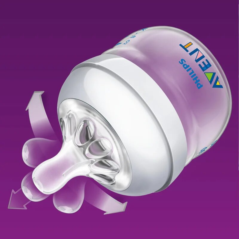 Philips Avent Natural SCF657/27 tetină pentru biberon First Flow 0 m 2 buc