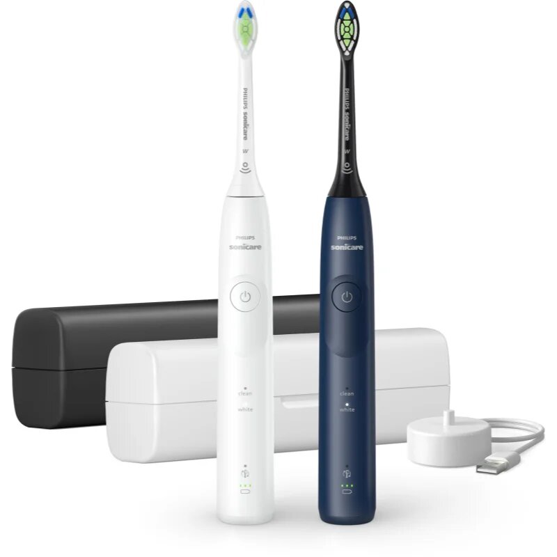 Philips Sonicare 5500 HX7119/01 Sonic Electric periuță de dinți 2 setari Blue&White 2 buc