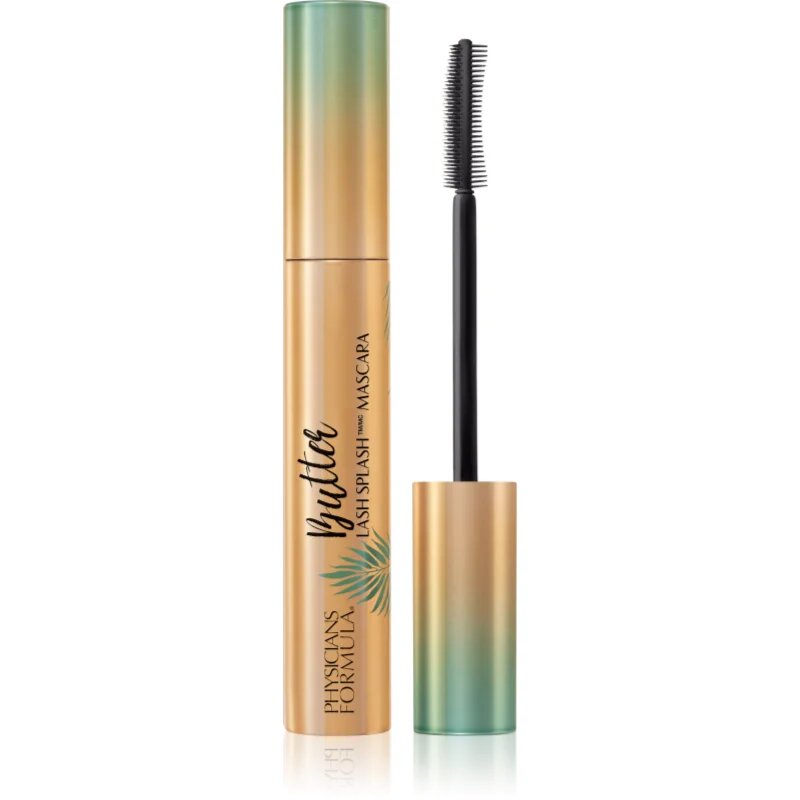 Physicians Formula Butter Lash Splash™ mascara rezistent la apa pentru alungire rotire si volum Blackest Black 10 ml