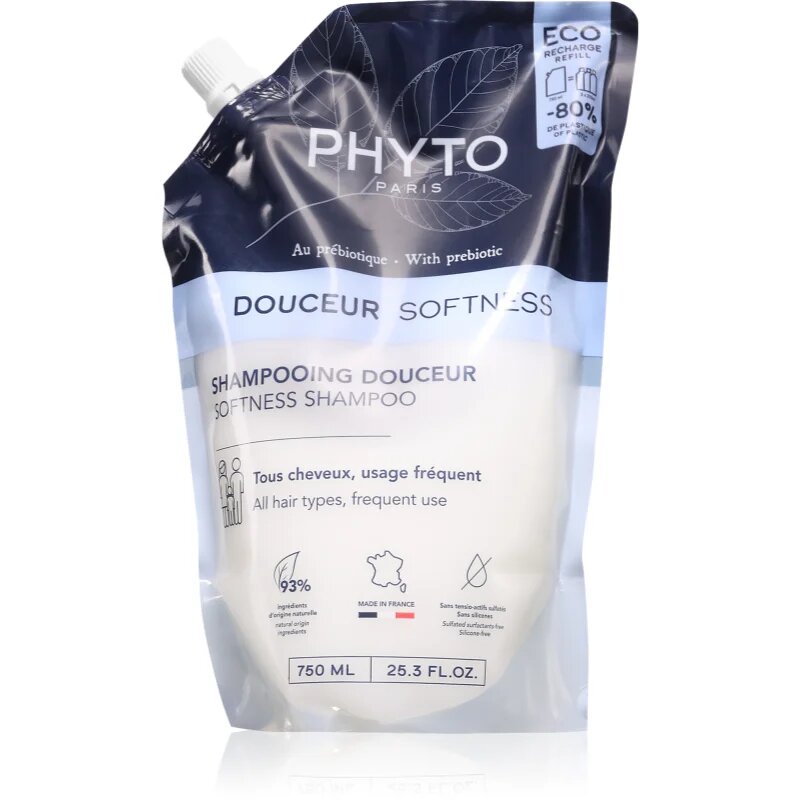 Phyto Douceur Softness Shampoo sampon delicat pentru utilizarea de zi cu zi pentru refacerea scalpului 750 ml