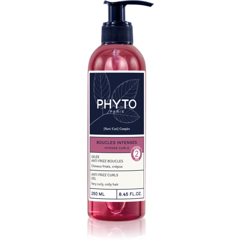 Phyto Intense Curls Anti-Frizz Curls Gel gel fixare pentru par ondulat si cret 250 ml