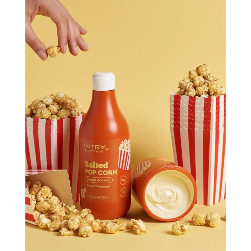 Phytorelax Laboratories Intra Gourmand Salted Popcorn gel de dus si baie 450 ml