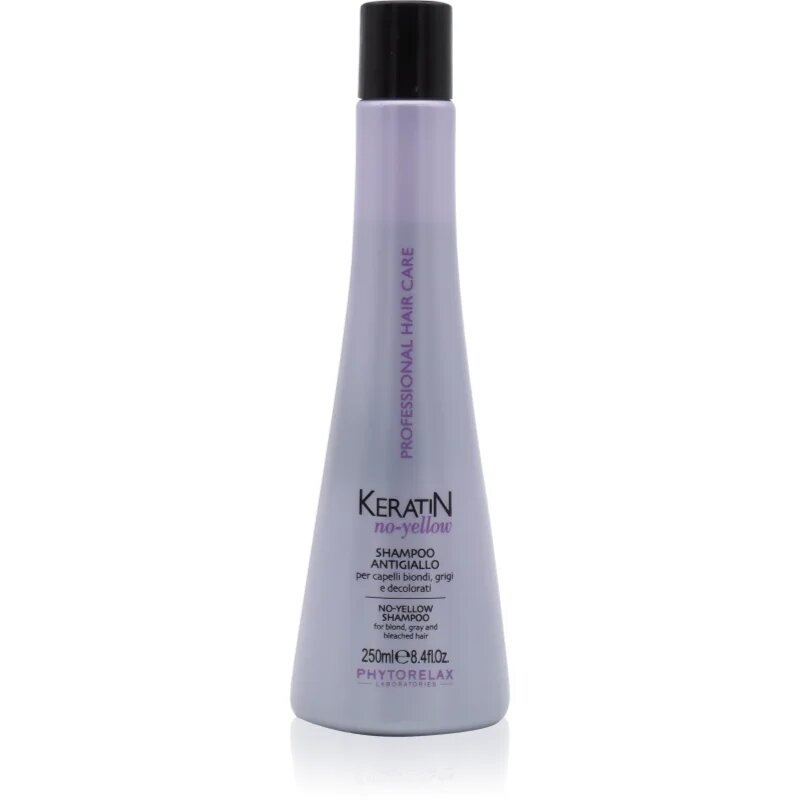 Phytorelax Laboratories Keratin No-Yellow șampon pentru neutralizarea tonurilor de galben 250 ml