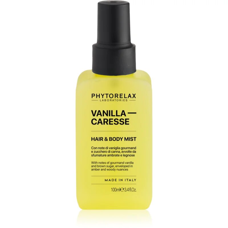 Phytorelax Laboratories Vanilla Caresse brumă parfumată pentru corp si par pentru femei 100 ml