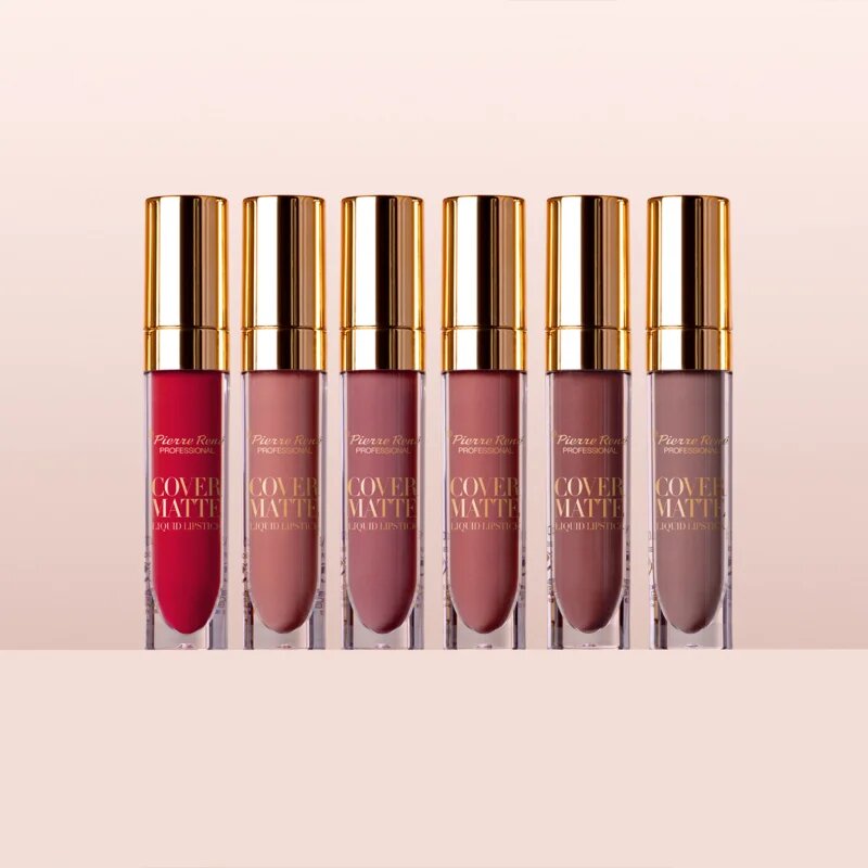 Pierre René Cover Matte ruj lichid mat culoare 02 Vintage Rose 5 ml