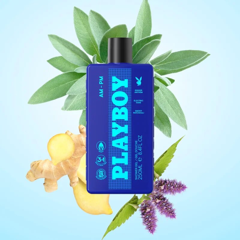 Playboy AM - PM gel de duș 3 in 1 pentru bărbați 250 ml