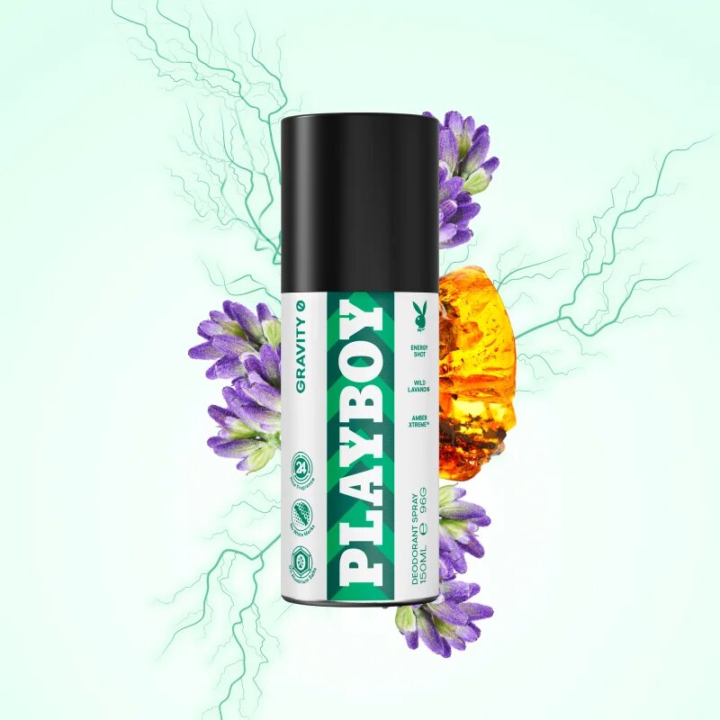 Playboy Gravity 0 deodorant pentru bărbați 150 ml