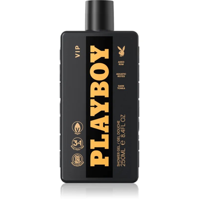 Playboy VIP gel de duș 3 in 1 pentru bărbați 250 ml