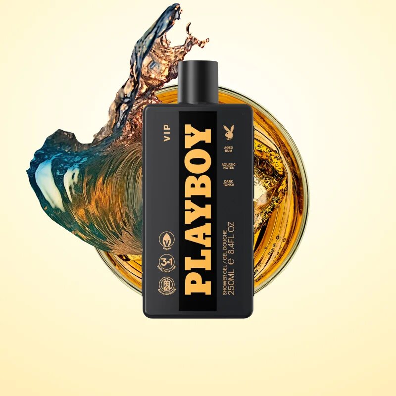 Playboy VIP gel de duș 3 in 1 pentru bărbați 250 ml