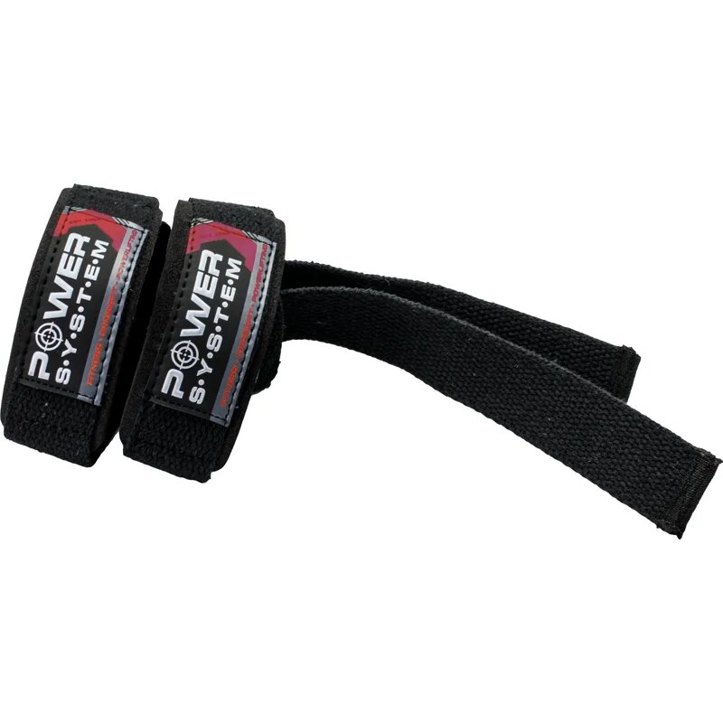 Power System Power Straps apărătoare pentru încheietură fitness culoare Black & Red 2 buc