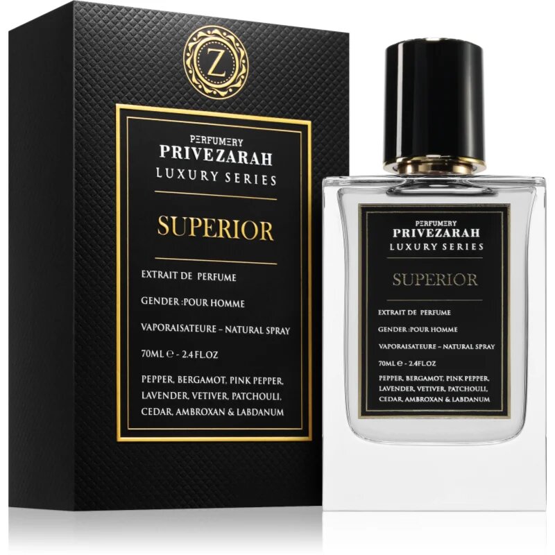 Prive Zarah Superior extract de parfum pentru bărbați 70 ml