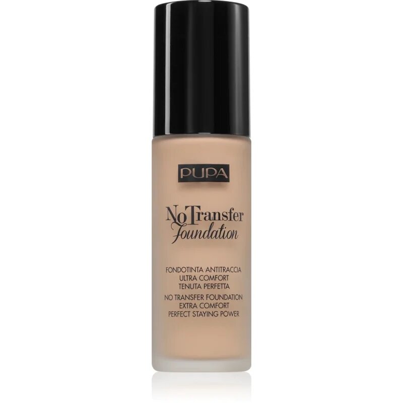 PUPA Milano No Transfer Foundation make up hidratant SPF 15 culoare Sand 30 ml