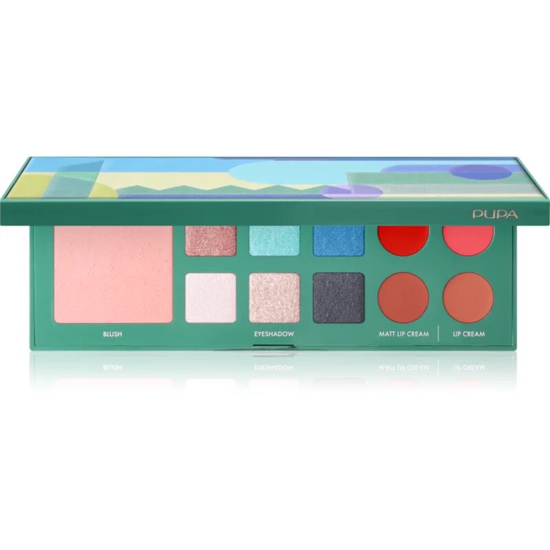 Pupart S paleta pentru fata multifunctionala pentru ochi și buze GREEN 11.4 g