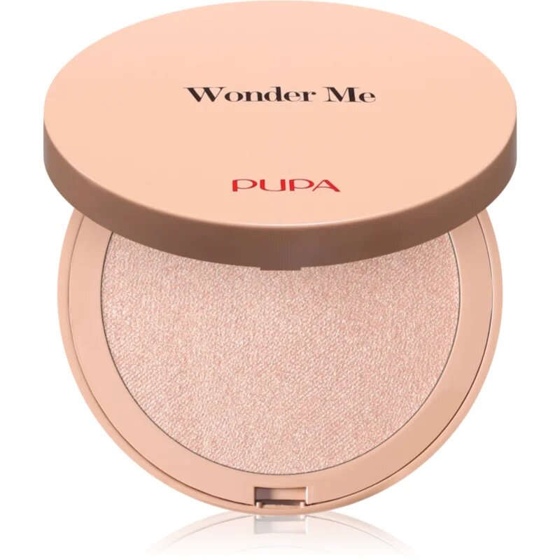 PUPA Milano Wonder Me Glow Pudra compacta ce ofera luminozitate culoare 101 - Rose Gold 7.5 g