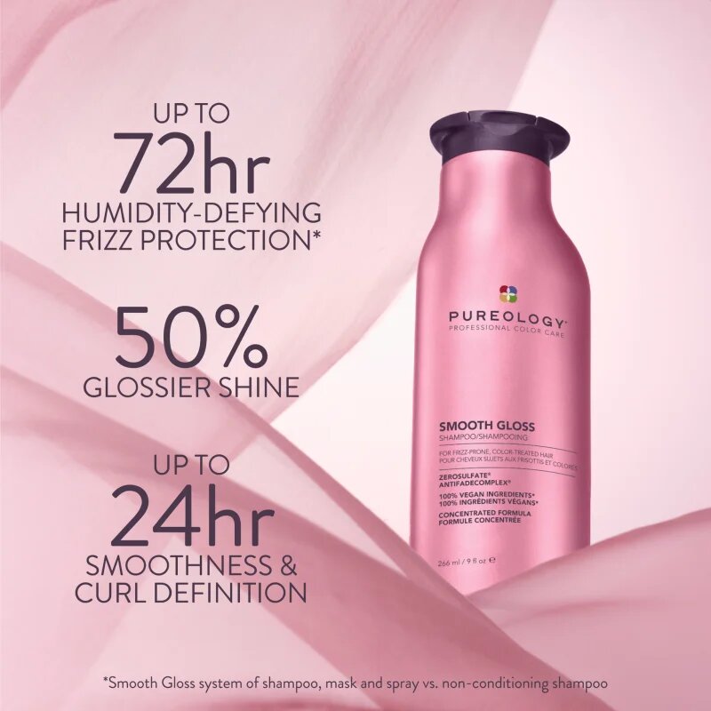 Pureology Smooth Gloss sampon pentru stralucire pentru păr pentru femei 266 ml