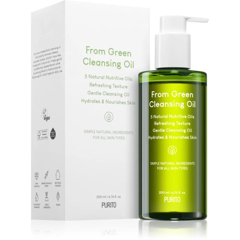 Purito From Green Ulei pentru curatarea tenului 200 ml