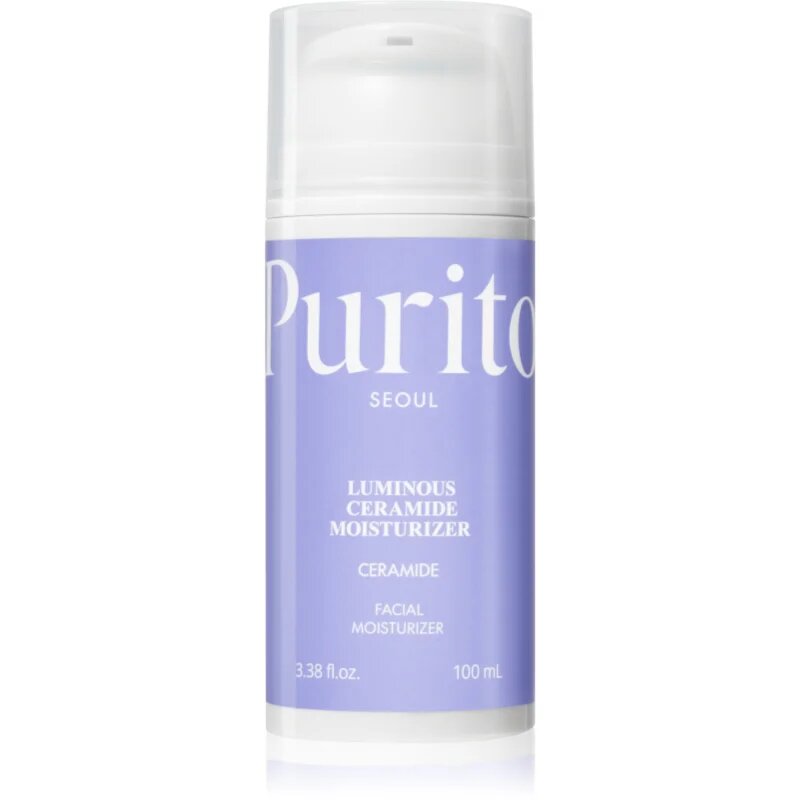 Purito Luminous Ceramide Moisturizer crema de fata calmanta pentru piele uscata si sensibila 100 ml