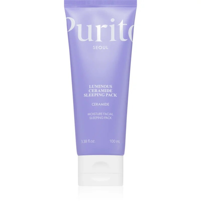 Purito Luminous Ceramide Sleeping Pack crema hidratanta de noapte cu ceramide 100 ml