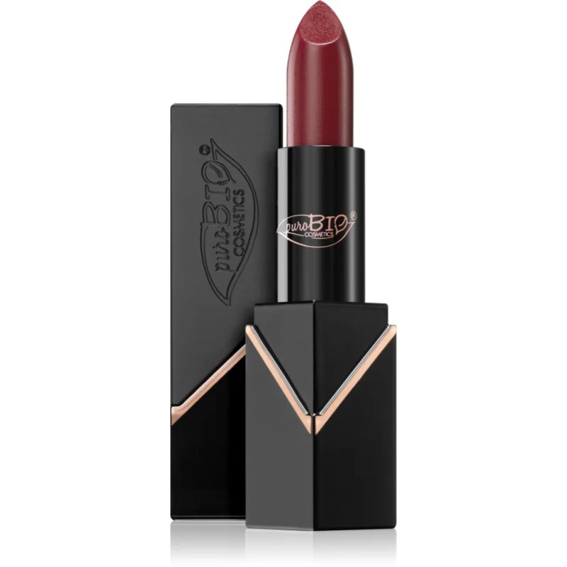 puroBIO Cosmetics Creamy Matte ruj crema culoare 101 Rosa Nude 4.4 g