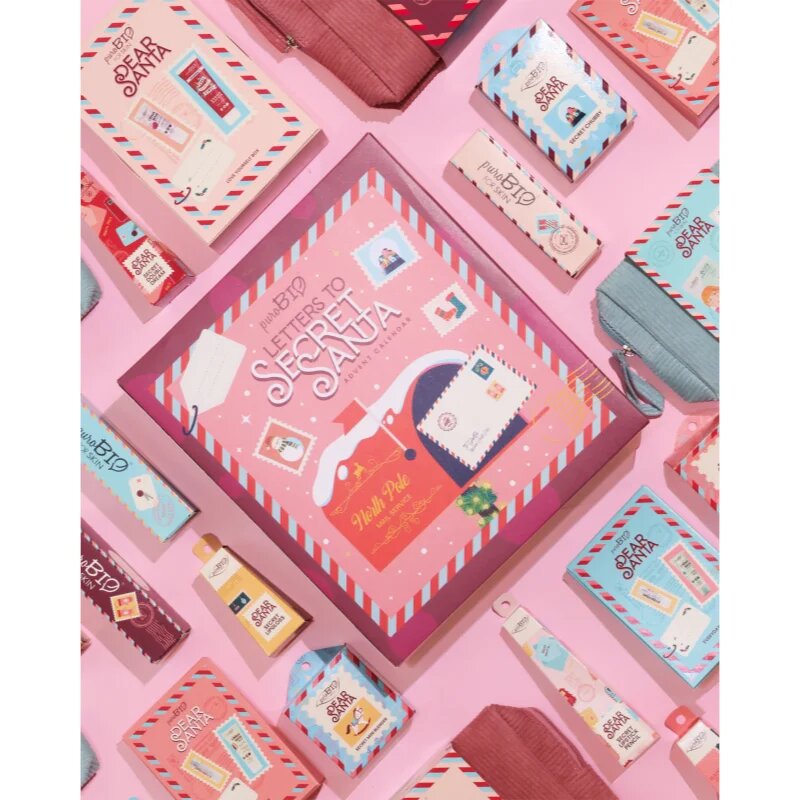 puroBIO Cosmetics Dear Santa SECRET burete pentru machiaj 2 bc în ambalaj cadou 2 buc