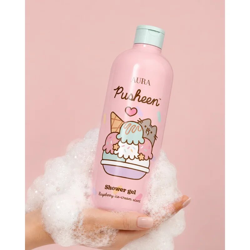 Pusheen Raspberry Ice-Cream gel de duș 500 ml