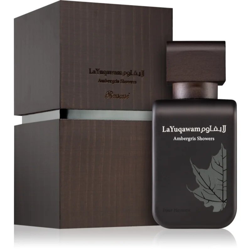 Rasasi La Yuqavam Ambergris Showers Eau de Parfum pentru bărbați 75 ml