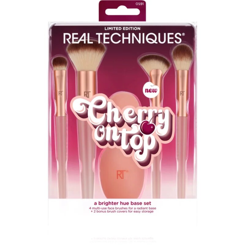 Real Techniques Cherry On Top A Brighter Hue Base Set set perii machiaj