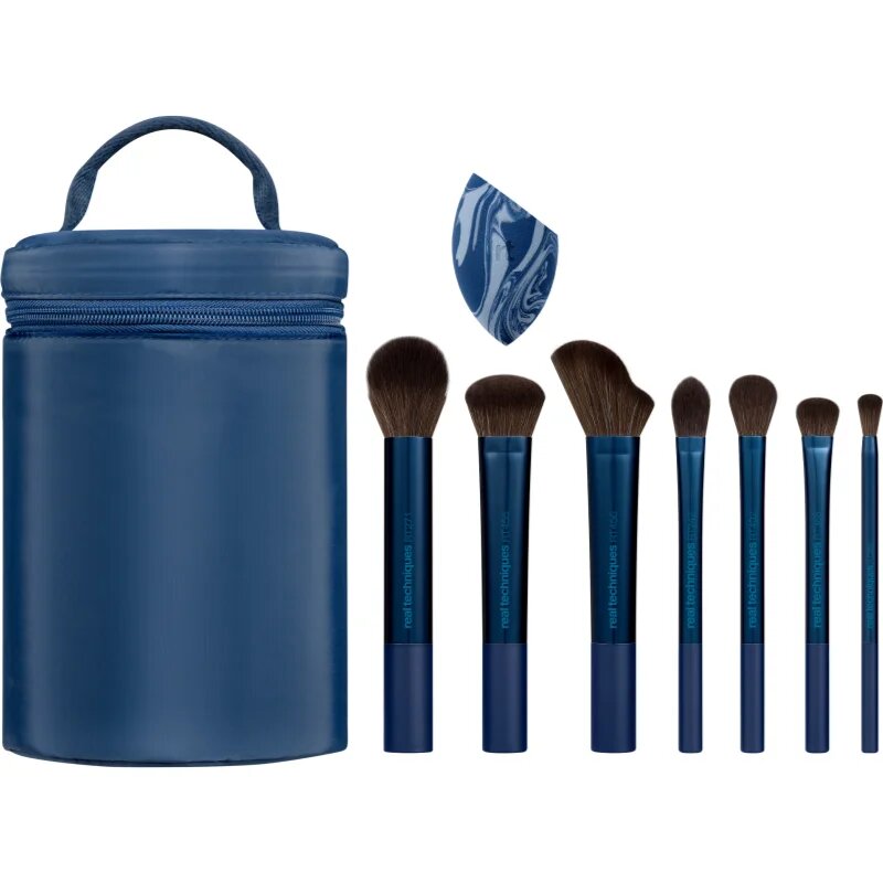 Real Techniques Holiday Blended & Bright set de pensule cu geantă