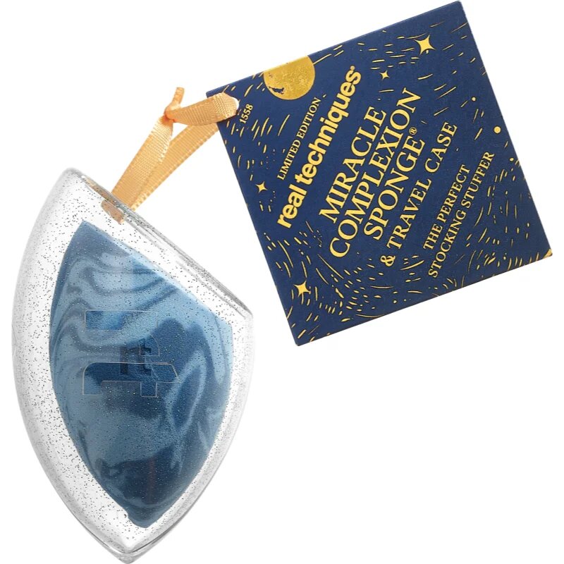 Real Techniques Holiday Miracle Complexion Sponge & Travel Case burete pentru machiaj + husă