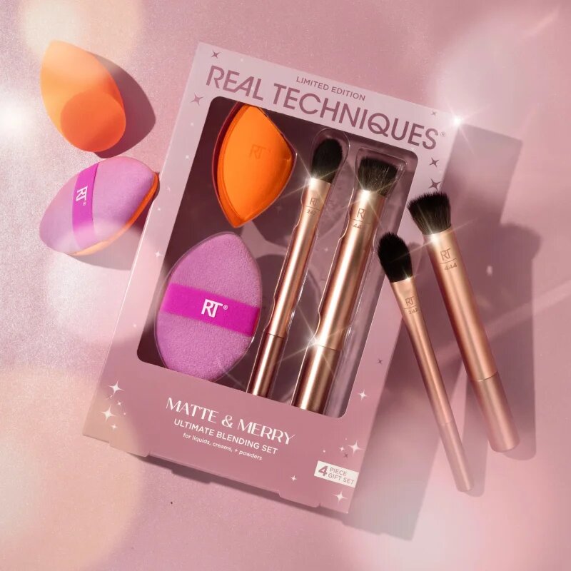 Real Techniques Matte&Merry Ultimated Blending Set set perii machiaj