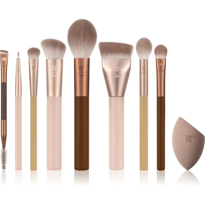 Real Techniques New Nudes All Angles Face Set set perii machiaj
