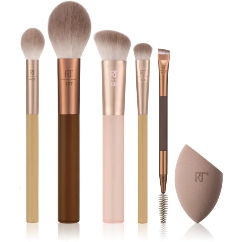 Real Techniques New Nudes Soft-Focus Face Set set perii machiaj